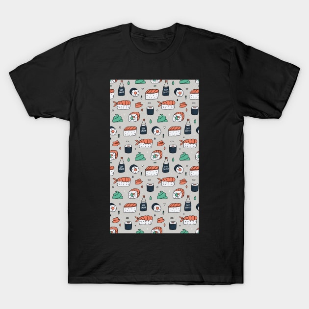 Japanese sushi T-Shirt by kostolom3000